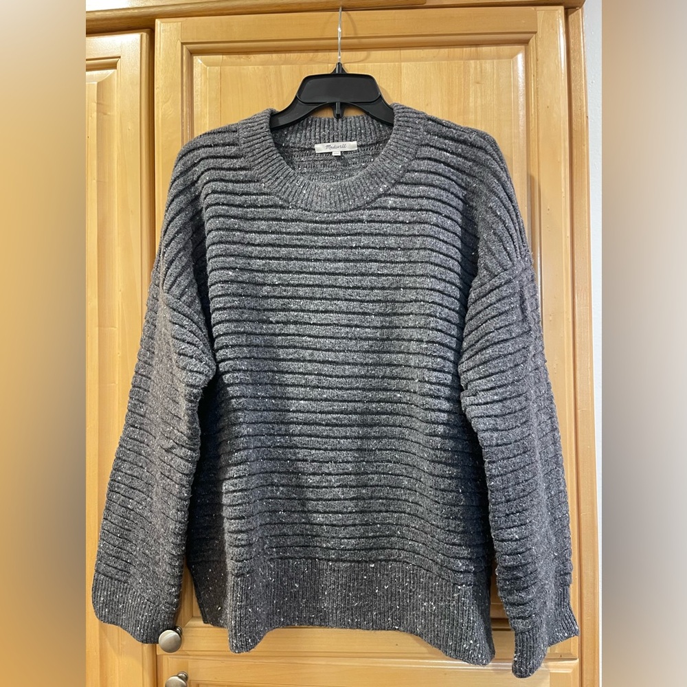 Madewell Grey Knit Sweater Sz. L